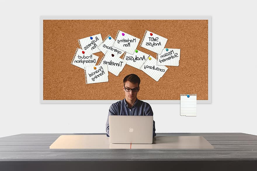 Bulletin Board, Stickies, Business, Career, Start Up, Company, Competence, Concept, Conceptual, Employee, Employment