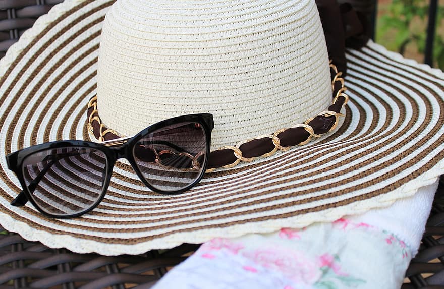 akiniai nuo saulės, skrybėlę, mada, atspalvių, akiniai, Moteriški aksesuarai