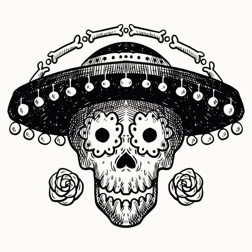 죽음의 날, 카 트리 나, 두개골, 브뤼헤, 죽음, 멕시코, 신비, 공포, Calaca, 잔인 사신, 전통