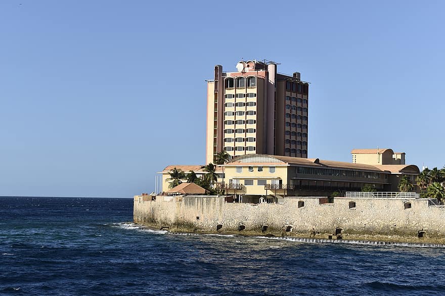 pakrantėje, pastatas, jūros, vandenynas, kelionė, turizmą, Curacao, Karibų jūros regione, Vilenstadas, tvirtovė