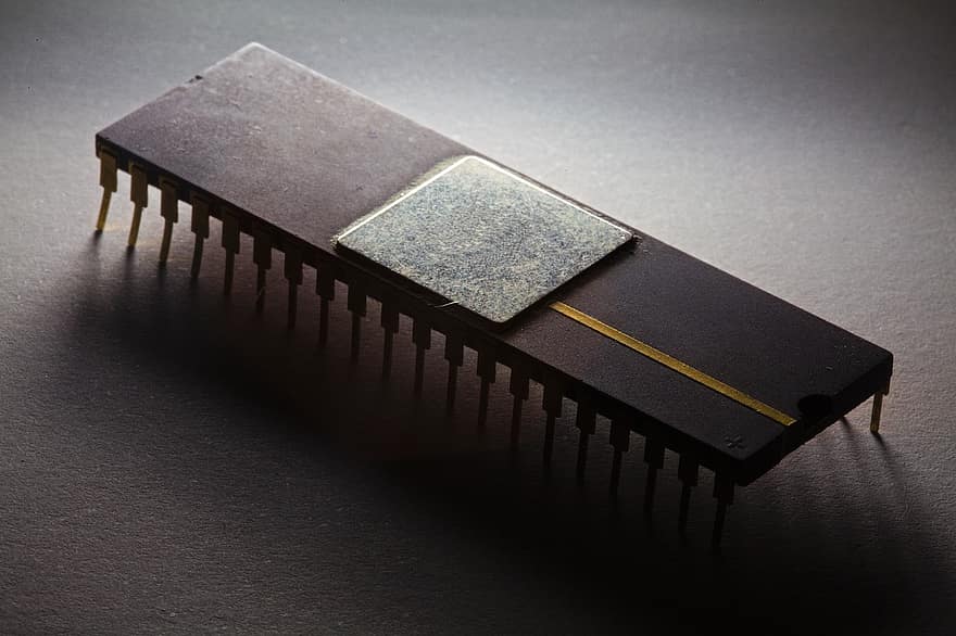 микрочип, чип, процессор, интегрированный, электроника, компьютерные технологии, технология