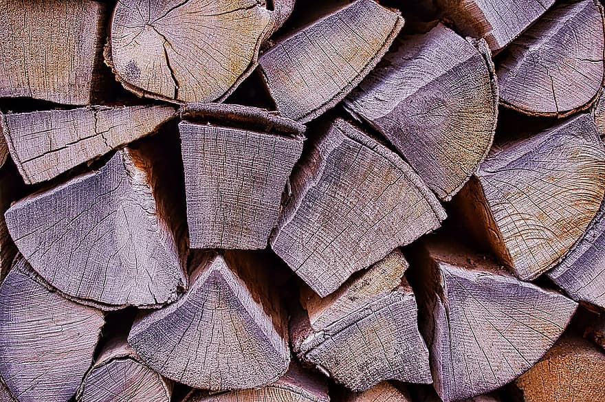 dřevo, palivové dříví, textura