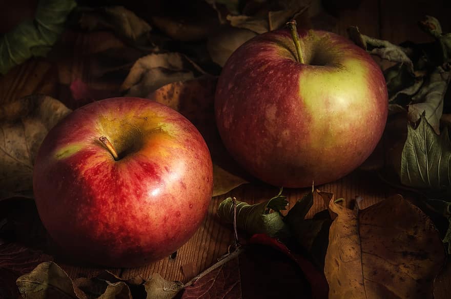apel, buah-buahan, matang, panen, menghasilkan, organik, apel merah, buah segar, apel segar, berair, sehat