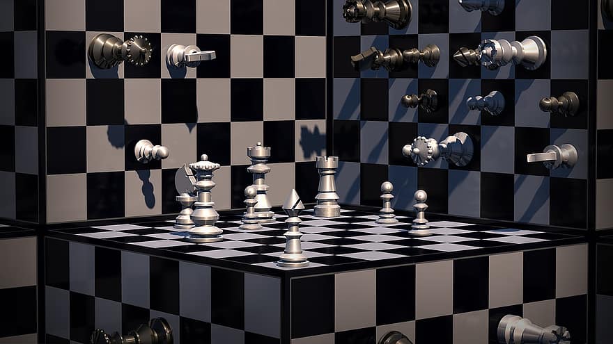 catur, Kubus Catur, papan catur, potongan catur, raja, wanita, papan permainan, game strategi, permainan catur, bidak catur, strategi