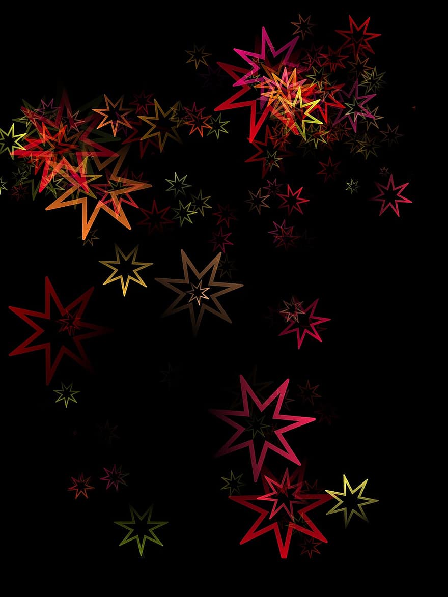 jul, bakgrund, motiv, stjärna, första advent, dekoration, julkort, jultid