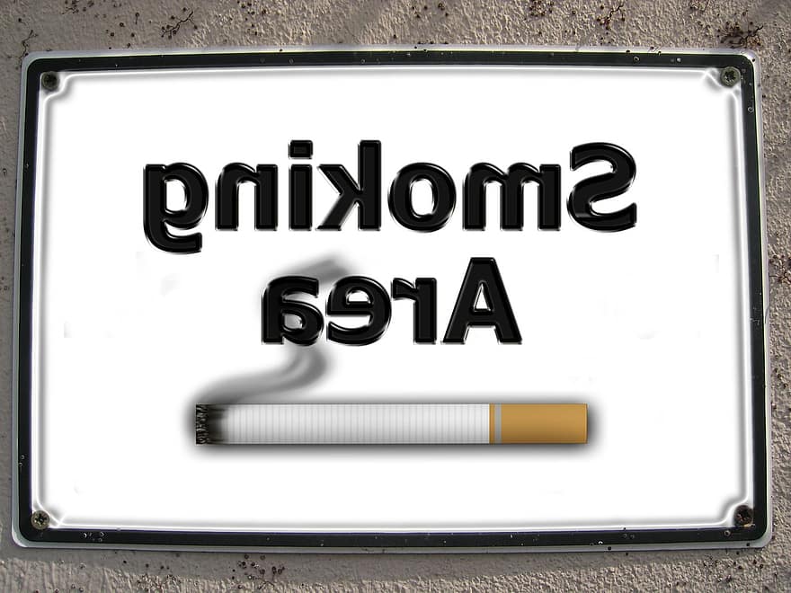 درع ، ملحوظة ، تافال ، التدخين ، ركن المدخنين ، الإذن ، سيجارة ، دخان ، رماد ، احتراق