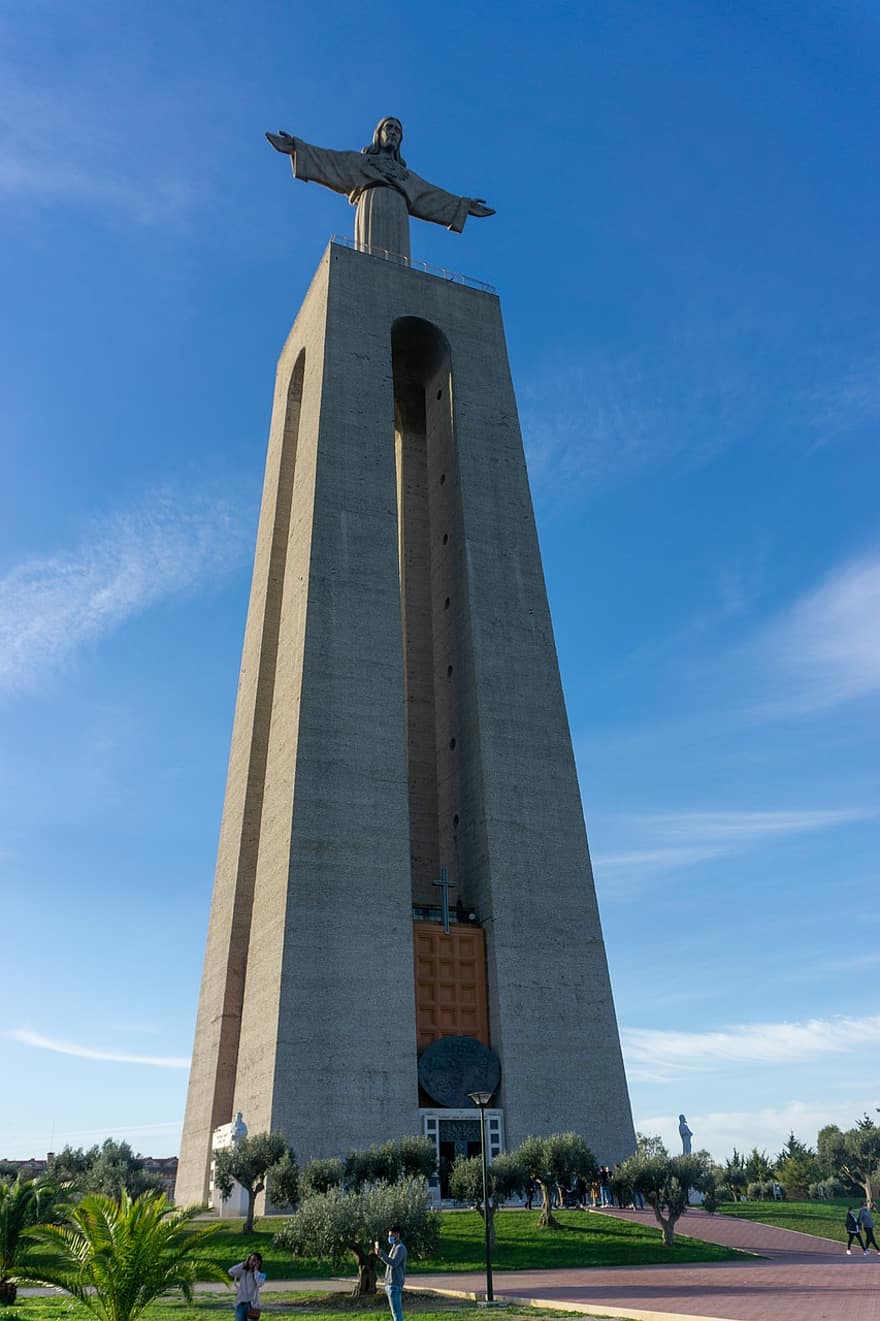 Christ The King, Almada, Portugal, Landmark, Monument, famous place, architecture, christianity, statue, religion, building exterior