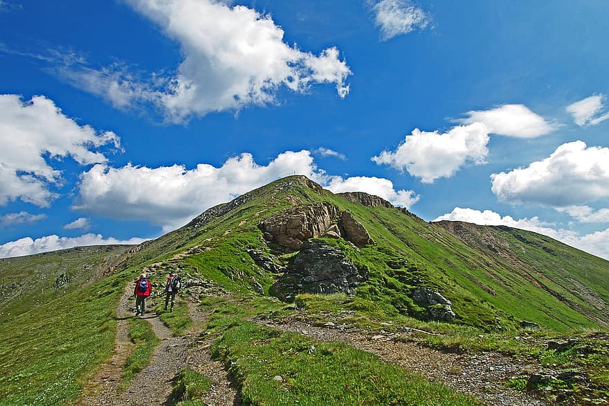 Перевал Туррахер Хое, піші прогулянки, гори, стирія, Австрія, природи, краєвид, гірський, літо, трави, гірська вершина
