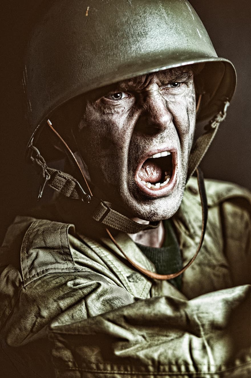 soldat, 2. verdenskrig, d'dag, krig, Verdenskrig, amerikansk, reenactment, helt, befrielse, USA, kriger